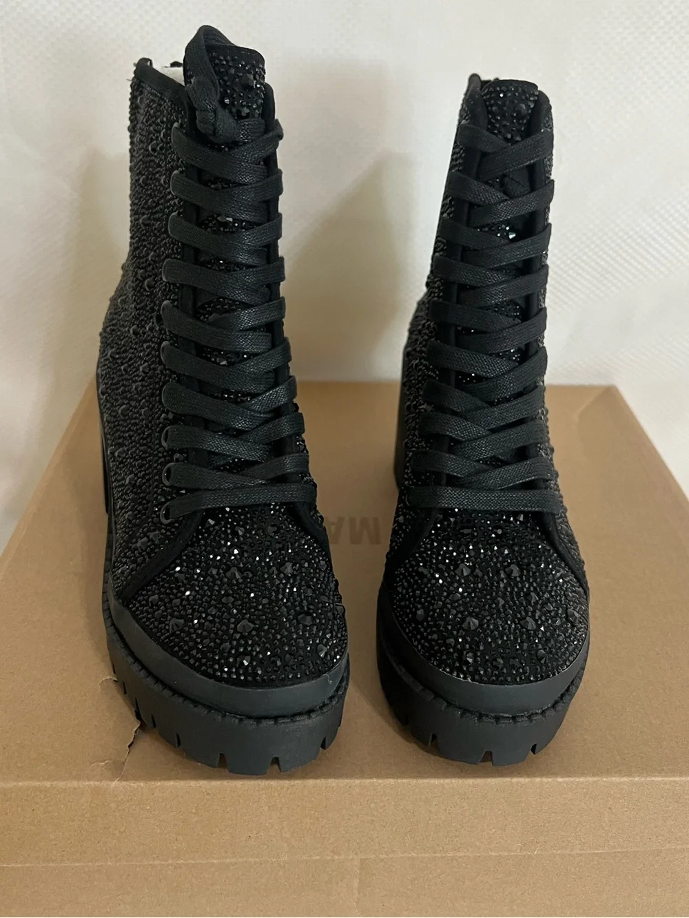 NEW STEVE MADDEN PASS BLACK BOOTS Size: 7 - Picture 2 of 8